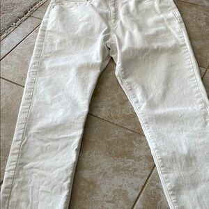 LOFT Classic White Denim Pants